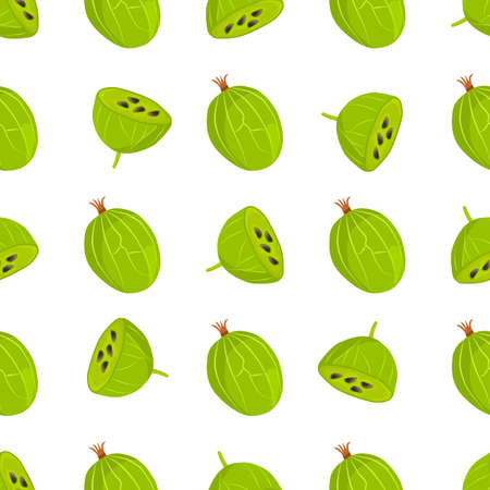 Theme big colored seamless gooseberry, bright berry pattern for seal. Berry pattern consisting of beautiful seamless repeat gooseberry. Simple colorful pattern berry from seamless soft gooseberry.のイラスト素材