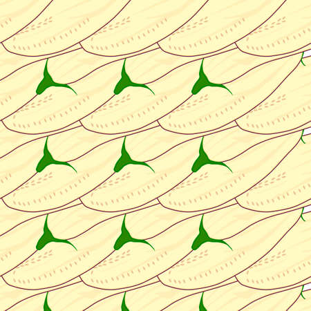 Illustration on theme of pattern eggplant, vegetable aubergine for seal. Vegetable pattern consisting of beautiful eggplant, many aubergine. Simple colorful vegetable pattern from aubergine eggplant.のイラスト素材
