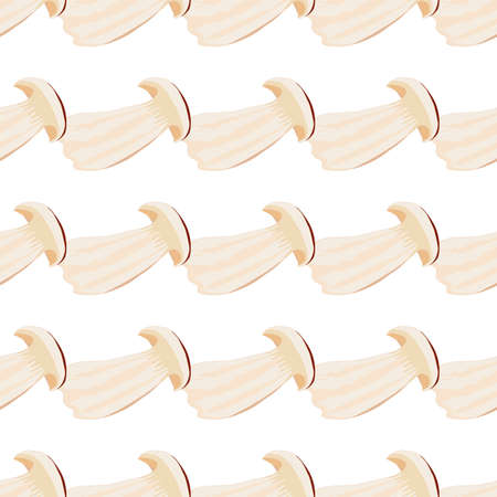Illustration on theme of bright pattern brown mushroom, vegetable porcini for seal. Vegetable pattern consisting of beautiful mushroom, many porcini. Simple vegetable pattern from porcini mushroom.のイラスト素材
