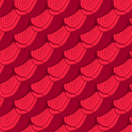 Illustration on theme of bright pattern sugar beet, vegetable root for seal. Vegetable pattern consisting of beautiful beet, many sugar root. Simple colorful vegetable pattern from root sugar beet.のイラスト素材