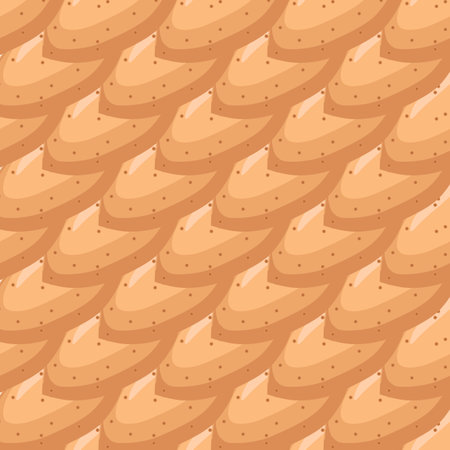 Illustration on theme big pattern identical types almond, nut equal size. Almond pattern consisting of natural nut for colored print on wallpaper. Abstract colorful pattern from many yummy nut almond.のイラスト素材