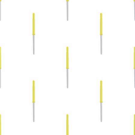 Abstract seamless medical pipette, dropper for laboratory on white background. Pattern dropper consisting of many identical glass laboratory medical pipette. Medical pipette it dropper from laboratoryのイラスト素材