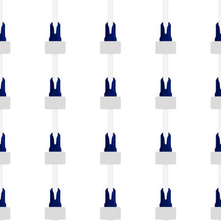 Abstract seamless medical pipette, dropper for laboratory on white background. Pattern dropper consisting of many identical glass laboratory medical pipette. Medical pipette it dropper from laboratoryのイラスト素材
