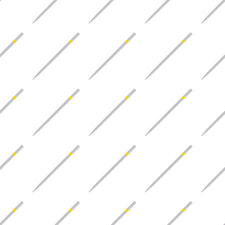 Abstract seamless medical pipette, dropper for laboratory on white background. Pattern dropper consisting of many identical glass laboratory medical pipette. Medical pipette it dropper from laboratoryのイラスト素材