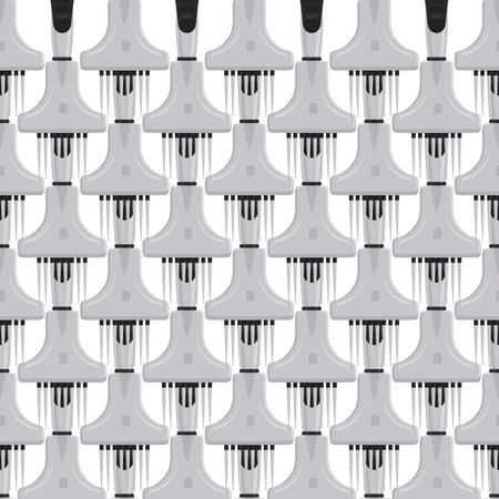 Abstract seamless medical pipette, dropper for laboratory on white background. Pattern dropper consisting of many identical glass laboratory medical pipette. Medical pipette it dropper from laboratoryのイラスト素材