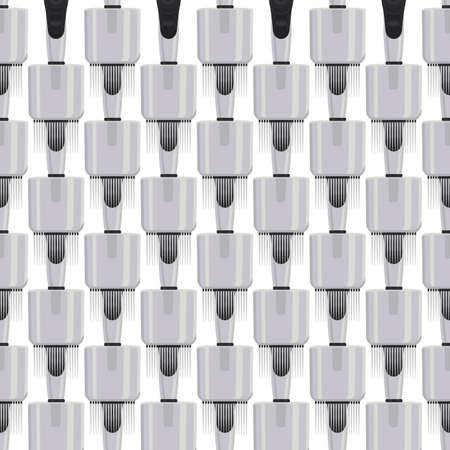 Abstract seamless medical pipette, dropper for laboratory on white background. Pattern dropper...