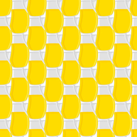 Illustration on theme big colored lemonade in glass jug for natural drink. Lemonade pattern consisting of collection kitchen accessory, glass jug to organic food. Tasty fresh lemonade from glass jug.のイラスト素材