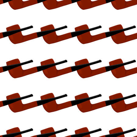 Illustration on theme many identical seamless types smoke pipes different size for tobacco. Pipe pattern consisting of color collection accessory of smoke tobacco. Tobacco smoke pipe to damage health.のイラスト素材