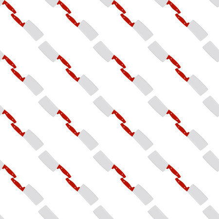 Illustration on theme pattern steel axes with wooden handle, metal ax for hunting. Big kit ax consisting of many identical axes on white background. Forged axes it main male accessory, ax for survivalのイラスト素材