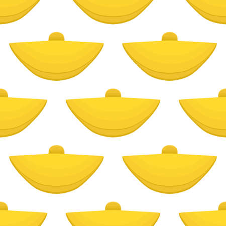 Illustration on theme pattern women sun hats, beautiful caps in white background. Caps pattern consisting of collection women sun hats for wearing. Pattern of design hats, women sun caps for weather.のイラスト素材