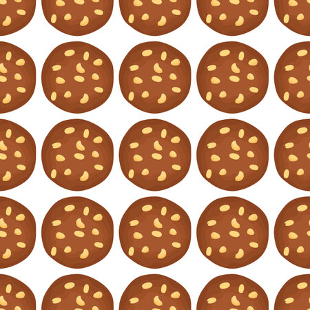 Pattern homemade cookie different taste in pastry biscuit, pattern cookie consist of collectible natural tasty food biscuit it pastry accessory, pattern pastry biscuit from sweet cookie to breakfastのイラスト素材