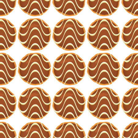 Pattern homemade cookie different taste in pastry biscuit, pattern cookie consist of collectible natural tasty food biscuit it pastry accessory, pattern pastry biscuit from sweet cookie to breakfastのイラスト素材