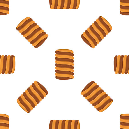 Pattern homemade cookie different taste in pastry biscuit, pattern cookie consist of collectible natural tasty food biscuit it pastry accessory, pattern pastry biscuit from sweet cookie to breakfastのイラスト素材