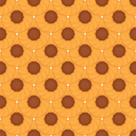Pattern homemade cookie different taste in pastry biscuit, pattern cookie consist of collectible natural tasty food biscuit it pastry accessory, pattern pastry biscuit from sweet cookie to breakfastのイラスト素材