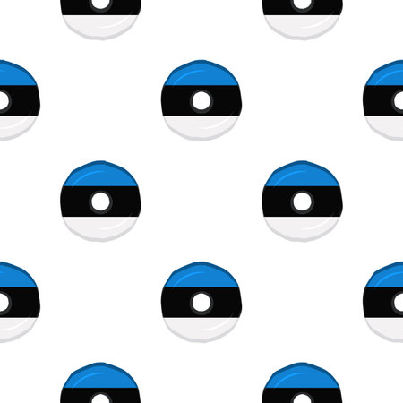 Pattern cookie with flag country Estonia in tasty biscuit, pattern cookie consist of flag country Estonia on natural biscuit, fresh biscuit cookie with flag country Estonia it new pattern sweet foodのイラスト素材