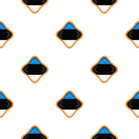Pattern cookie with flag country Estonia in tasty biscuit, pattern cookie consist of flag country Estonia on natural biscuit, fresh biscuit cookie with flag country Estonia it new pattern sweet foodのイラスト素材