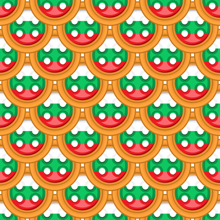 Pattern cookie with flag country Bulgaria in tasty biscuit, pattern cookie consist of flag country Bulgaria on natural biscuit, fresh biscuit cookie with flag country Bulgaria it pattern sweet foodのイラスト素材