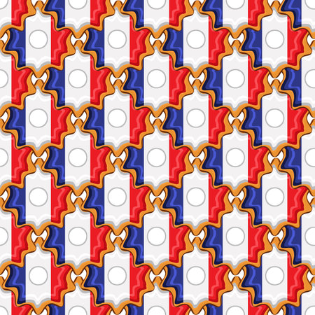 Pattern cookie with flag country France in tasty biscuit, pattern cookie consist of flag country France on natural biscuit, fresh biscuit cookie with flag country France it creative pattern sweet foodのイラスト素材