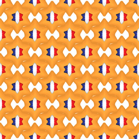 Pattern cookie with flag country France in tasty biscuit, pattern cookie consist of flag country France on natural biscuit, fresh biscuit cookie with flag country France it creative pattern sweet foodのイラスト素材