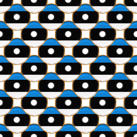 Pattern cookie with flag country Estonia in tasty biscuit, pattern cookie consist of flag country Estonia on natural biscuit, fresh biscuit cookie with flag country Estonia it new pattern sweet foodのイラスト素材