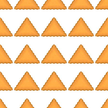 Pattern homemade cookie different taste in pastry biscuit, pattern cookie consist of collectible natural tasty food biscuit it pastry accessory, pattern pastry biscuit from sweet cookie to breakfastのイラスト素材