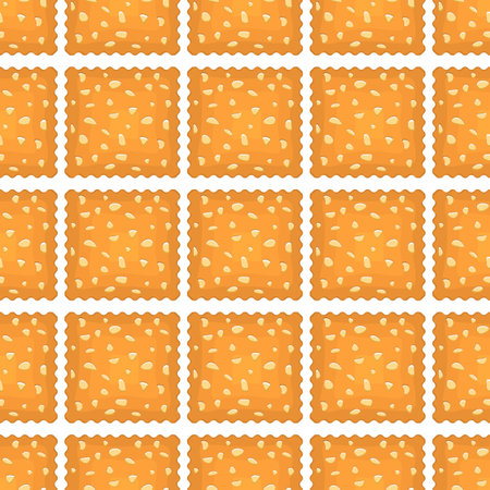 Pattern homemade cookie different taste in pastry biscuit, pattern cookie consist of collectible natural tasty food biscuit it pastry accessory, pattern pastry biscuit from sweet cookie to breakfastのイラスト素材