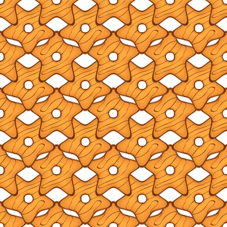 Pattern homemade cookie different taste in pastry biscuit, pattern cookie consist of collectible natural tasty food biscuit it pastry accessory, pattern pastry biscuit from sweet cookie to breakfastのイラスト素材