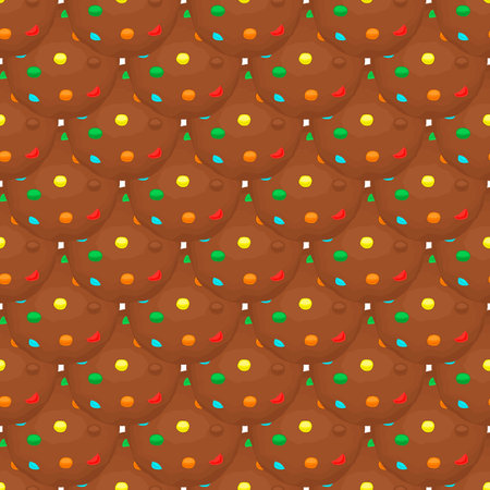 Pattern homemade cookie different taste in pastry biscuit, pattern cookie consist of collectible natural tasty food biscuit it pastry accessory, pattern pastry biscuit from sweet cookie to breakfastのイラスト素材