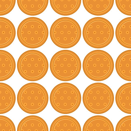 Pattern homemade cookie different taste in pastry biscuit, pattern cookie consist of collectible natural tasty food biscuit it pastry accessory, pattern pastry biscuit from sweet cookie to breakfastのイラスト素材