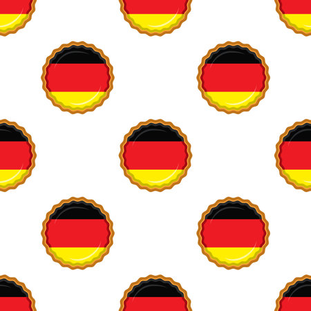 Pattern cookie with flag country Germany in tasty biscuit, pattern cookie consist of flag country Germany on natural biscuit, fresh biscuit cookie with flag country Germany creative pattern sweet foodのイラスト素材