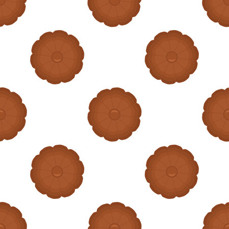 Pattern homemade cookie different taste in pastry biscuit, pattern cookie consist of collectible natural tasty food biscuit it pastry accessory, pattern pastry biscuit from sweet cookie to breakfastのイラスト素材