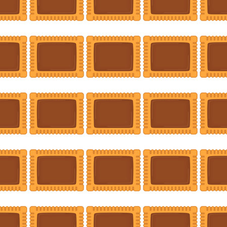 Pattern homemade cookie different taste in pastry biscuit, pattern cookie consist of collectible natural tasty food biscuit it pastry accessory, pattern pastry biscuit from sweet cookie to breakfastのイラスト素材