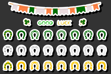 Beautiful color illustration on theme of celebrating annual holiday St. Patrick's Dayのイラスト素材