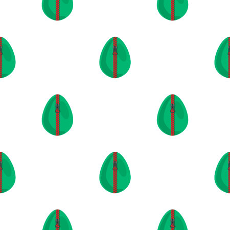 Illustration on theme seamless celebration holiday Easter with hunt colorful bright eggs, seamless pattern consisting of many hunt Easter eggs, hunt beautiful Easter eggs are main seamless accessoryのイラスト素材