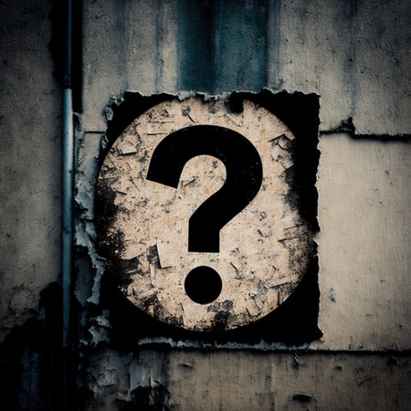 Ai generated illustration question mark sign conceptの素材