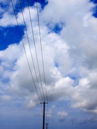 Electric wiresの写真素材
