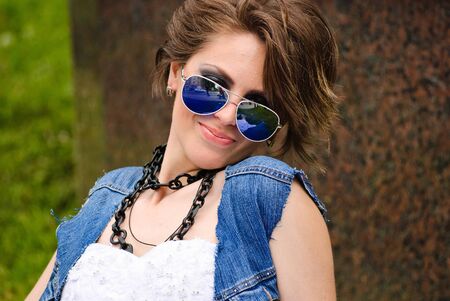 DONETSK, UKRAINE - MAY 15: Annual wedding parade. Bride parade participants in wedding gowns poses during the "Bride Parade" in Donetsk - May 15, 2011 in Donetsk, Ukraine.のeditorial素材