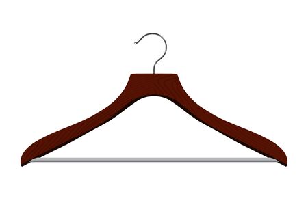 Isolated realistic vector hanger on white background.のイラスト素材
