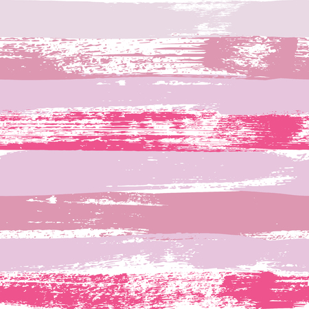 Pink pastel color brush stroke seamless pattern. Vector backgroundのイラスト素材