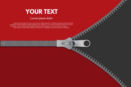 Clothing fastener color vector web banner templateのイラスト素材