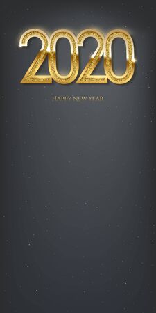 Happy new year banner vector templateのイラスト素材