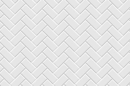 Metro tiles with herringbone patter, subway diagonal seamless texture, ceramic brick wallのイラスト素材