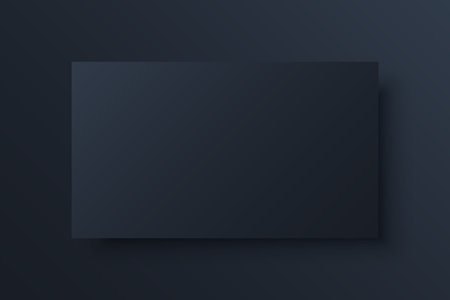 Dark rectangle frame with gradient, 3d abstract background of rectangular geometric shapeのイラスト素材