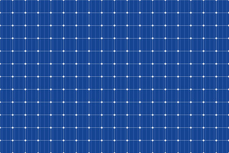 Blue solar panel seamless texture, abstract system collector from poly crystalline square cellsのイラスト素材
