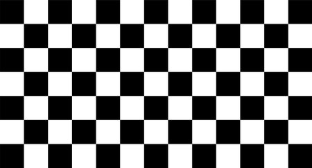 Black and white checker pattern, checkered chessboard, grid and mesh texture, race flagのイラスト素材