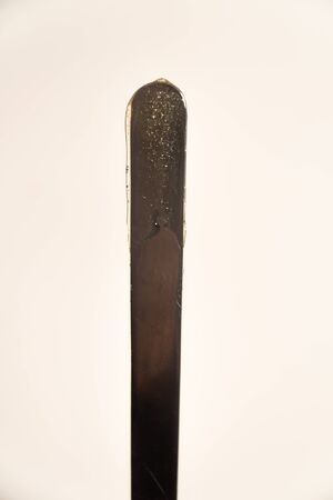vertical frame metal spatula in the rest pasteの写真素材