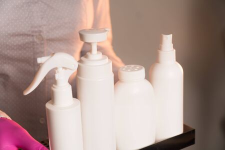 master holds set of cosmetics medium straight frameの写真素材