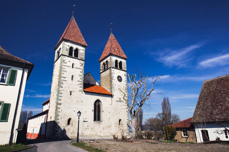 European architecture,  beautiful house with white wallsの写真素材