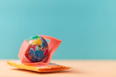 Worldwide shipping. Global logistic and transportation. Express delivery service. Globe and packing...