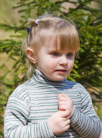 Child in natureの写真素材